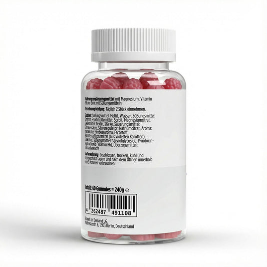 Magnesium + Zink + B6 Gummies - 60 Stk.