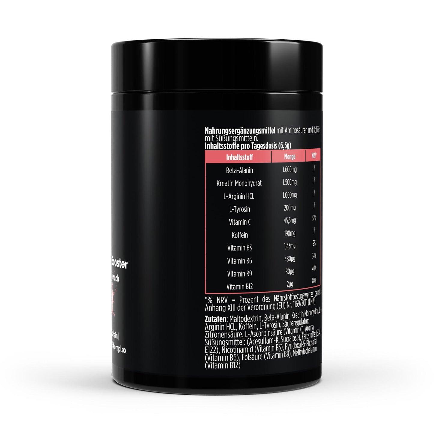 Pre-Workout Booster Himbeere - 520g