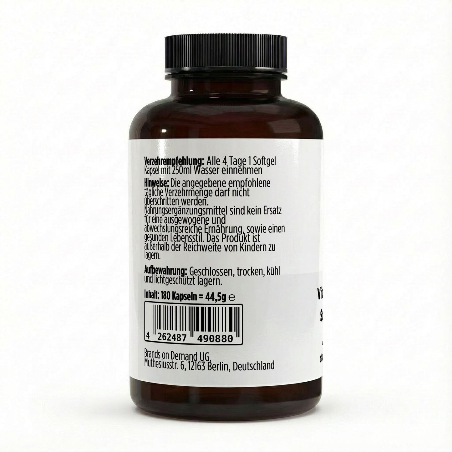 Vitamin D3 4.000 IE - 180 Softgels