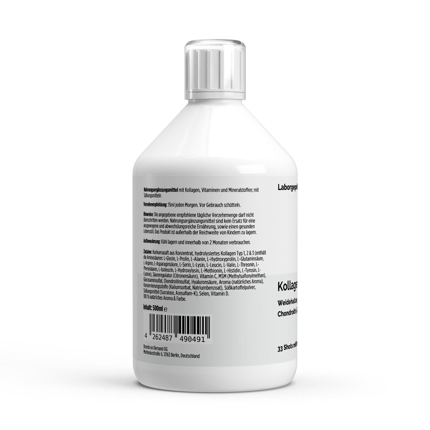 Kollagen Support PLUS+ Shots (1500 DA) - Wild Berry - 500ml