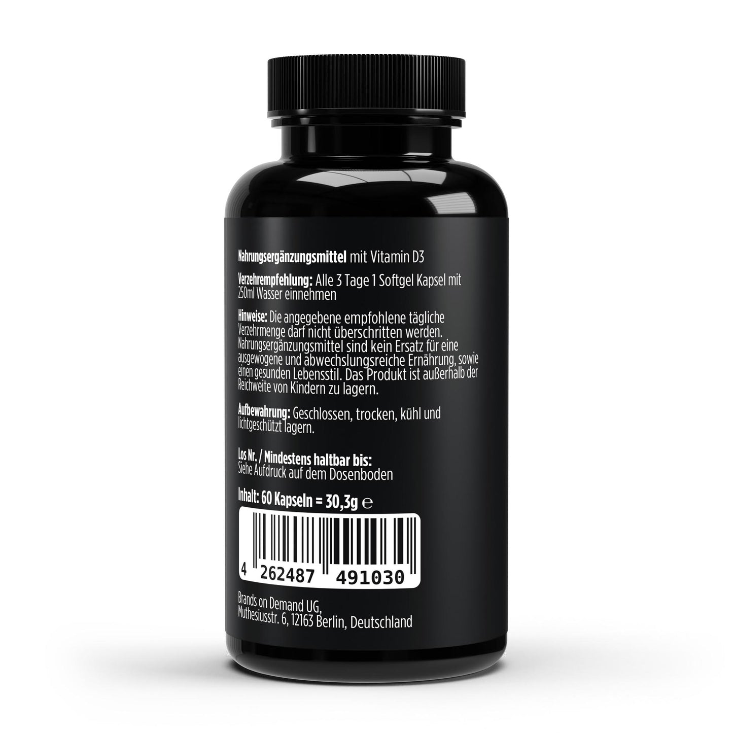 Vitamin D3 3.000 I.E - 60 vegane Softgels