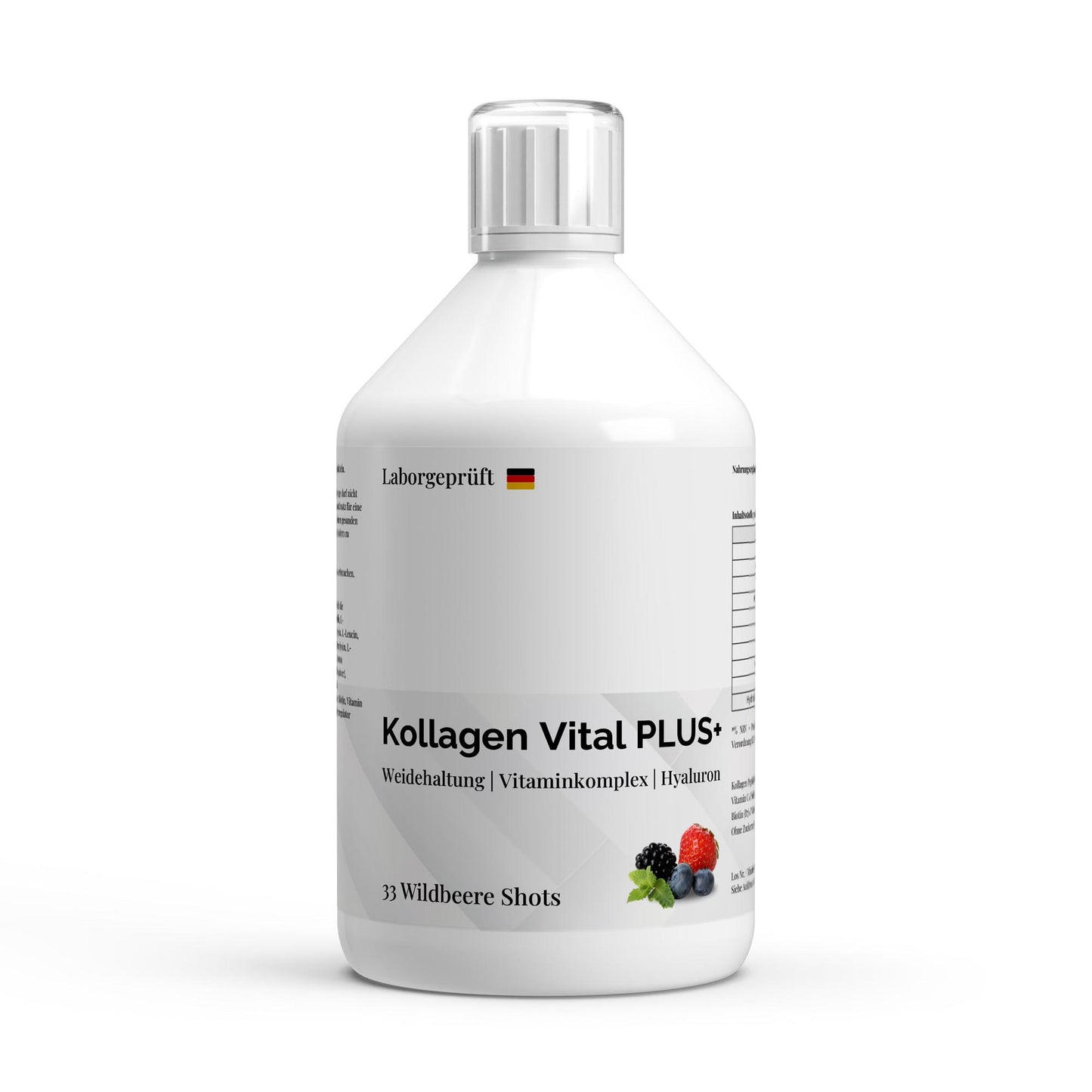 Kollagen Vital PLUS+ Shots (1500 DA) - Wild Berry - 500ml